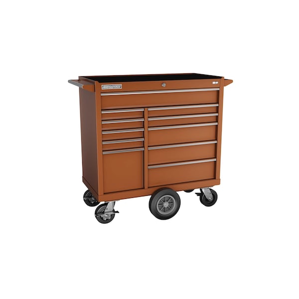 Champion Tool Storage FMPro Tool Cabinet, Maintenance Cart, 11 Drawer, Red, Steel, 41 in W x 20 in D FMP4111MC-RD - main